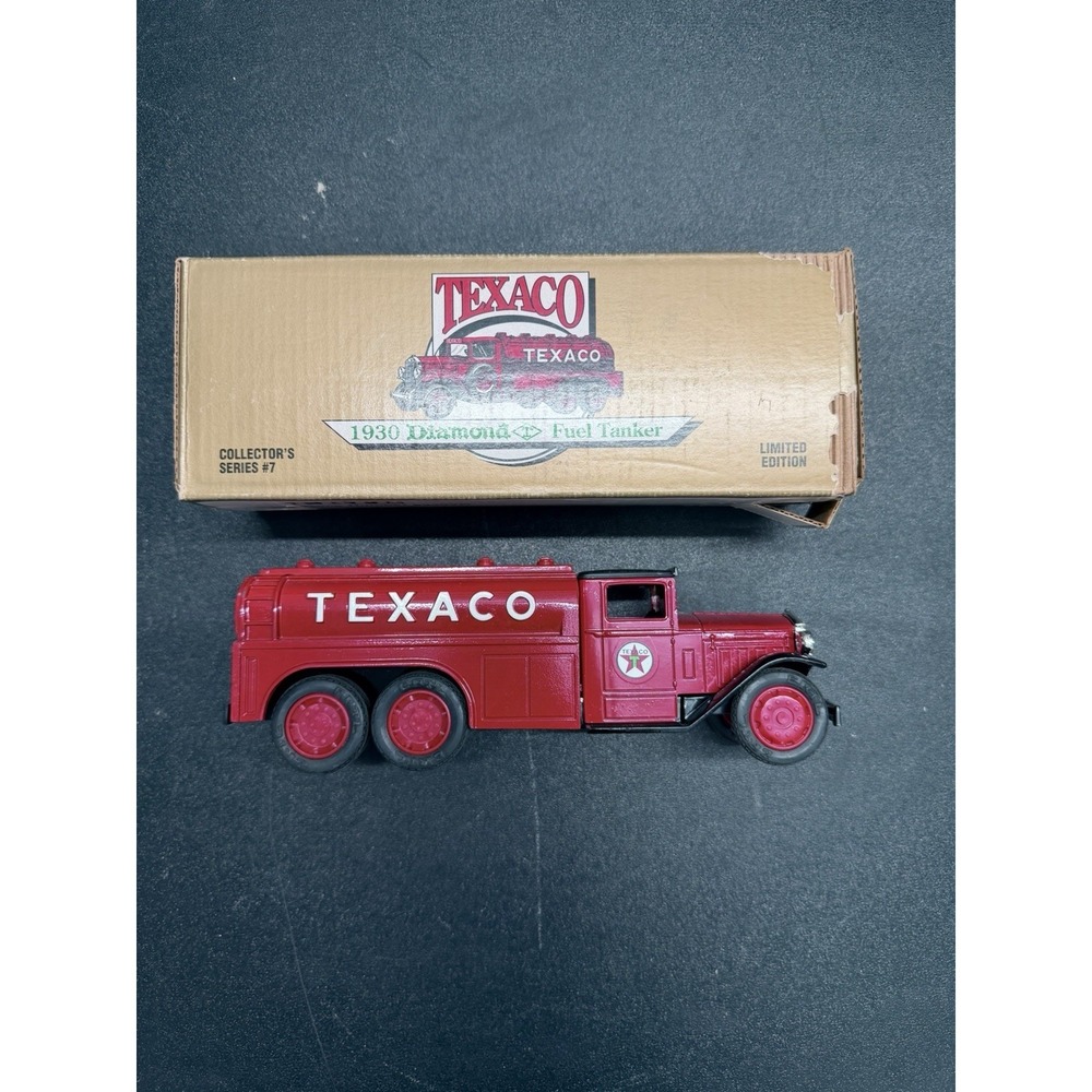 Texaco 1930 Diamond Fuel Tanker Truck Bank Ertl Series 7 Diecast w‎ Box (m14)
